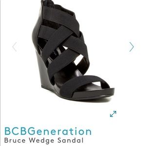 BCBG BG BRUCE BLACK WEDGE